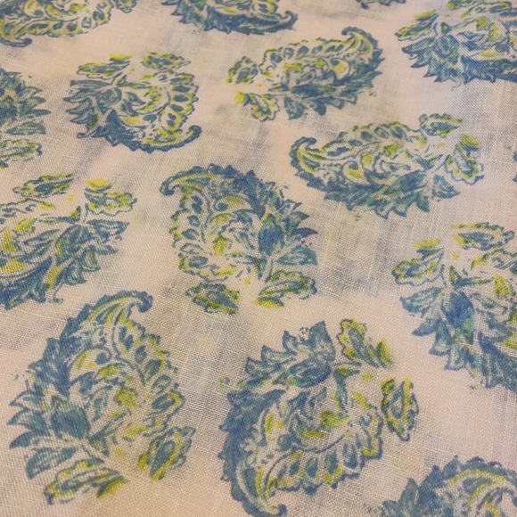 J Jill Love Linen Paisley Print Blouse - Picture 9 of 11